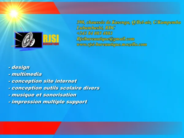 Liste des services offerte par la RJSI